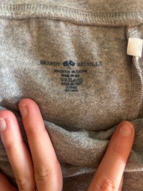 Brandy Melville Gray fold over sweats